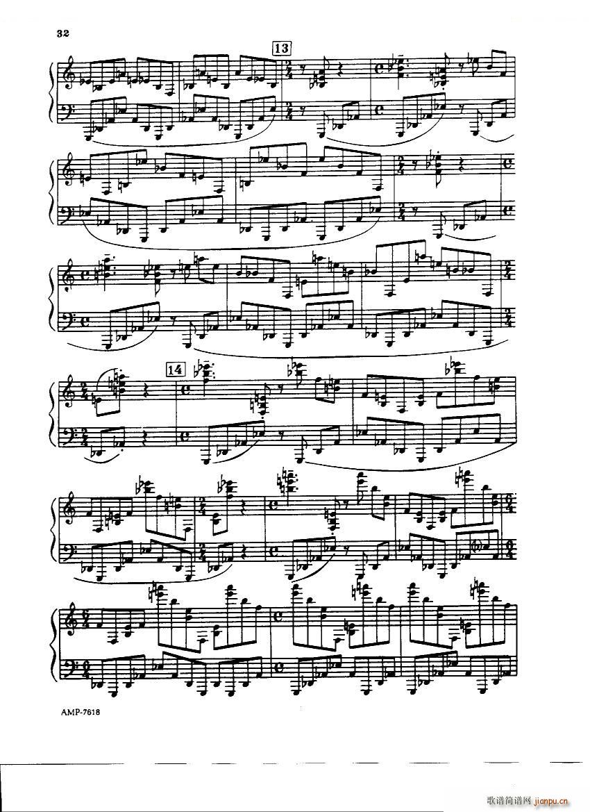 Gubaidulina Sofia Piano Sonata Piano Sonata(十字及以上)30