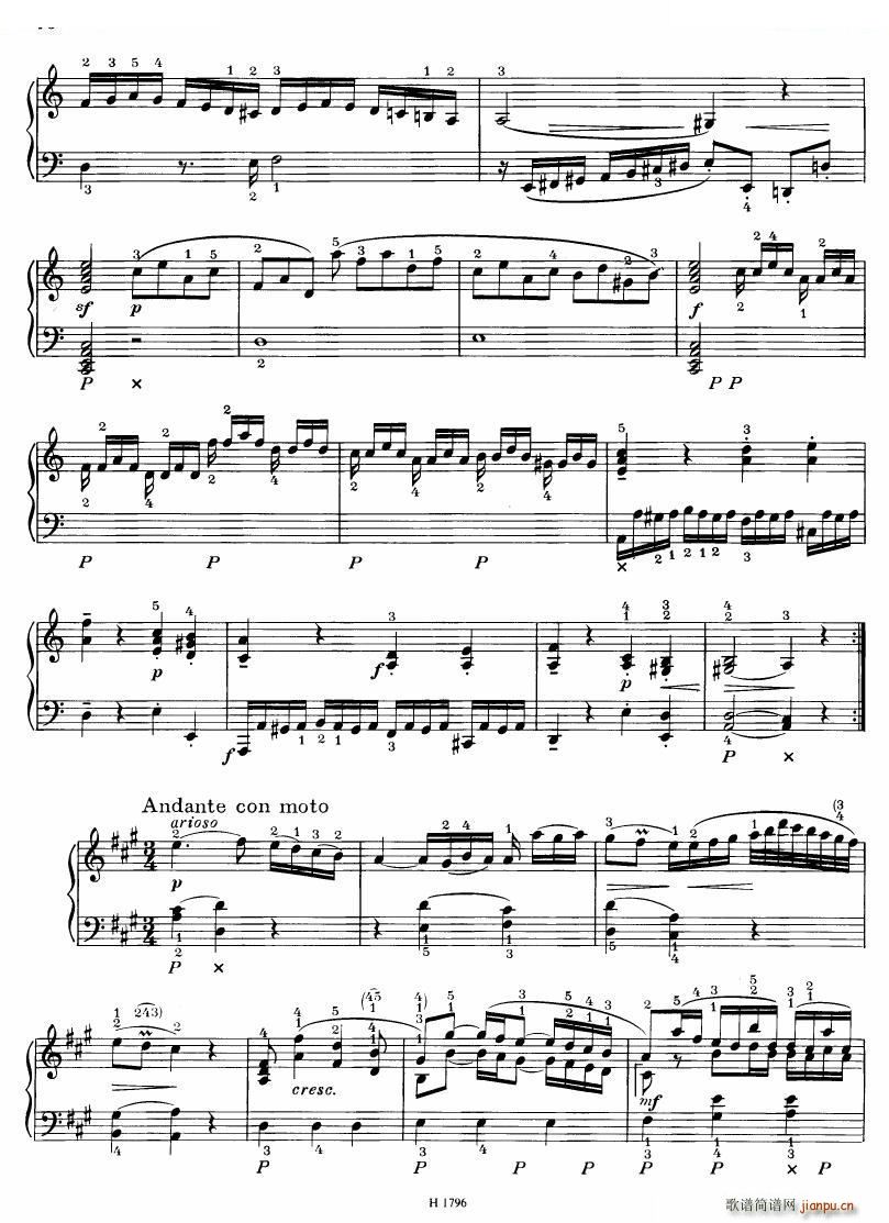 Benda 16 Sonatas 二 16 Sonatas 二(十字及以上)38