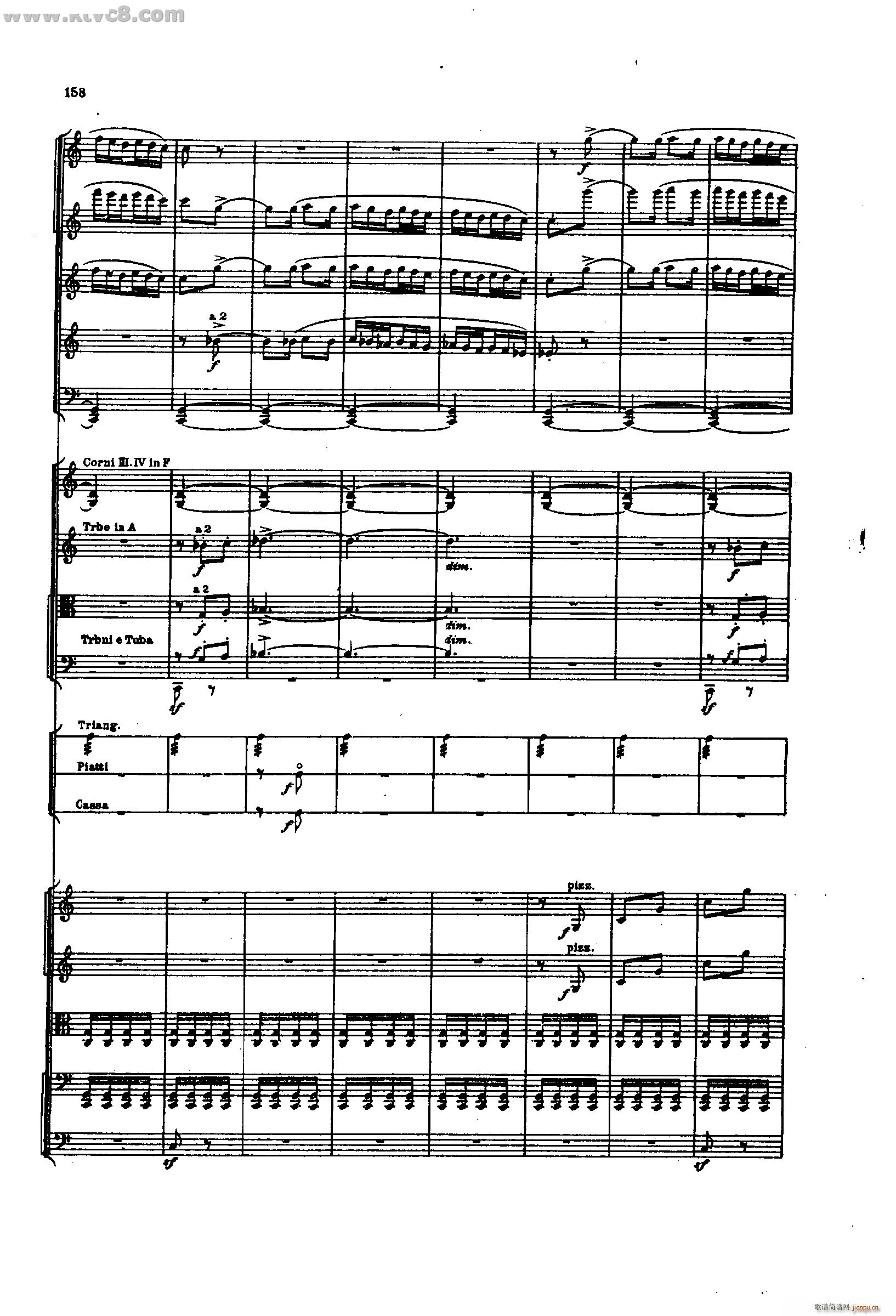 舍赫拉查达交响组曲 作品35 第四部分(总谱)12