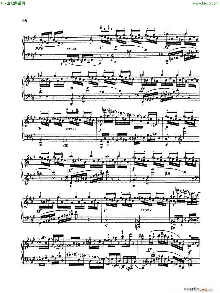 Hummel Sonata in F sharp minor Op 81(钢琴谱)25