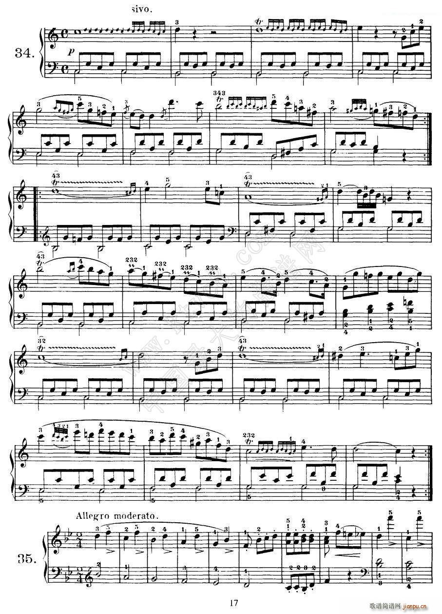 Czerny 100 Progressive Studies Op 139 22 36(钢琴谱)7