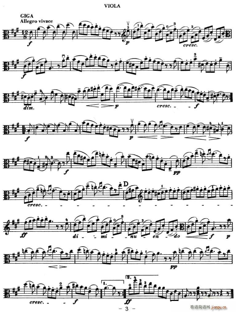 SONATA in A Major(十字及以上)3