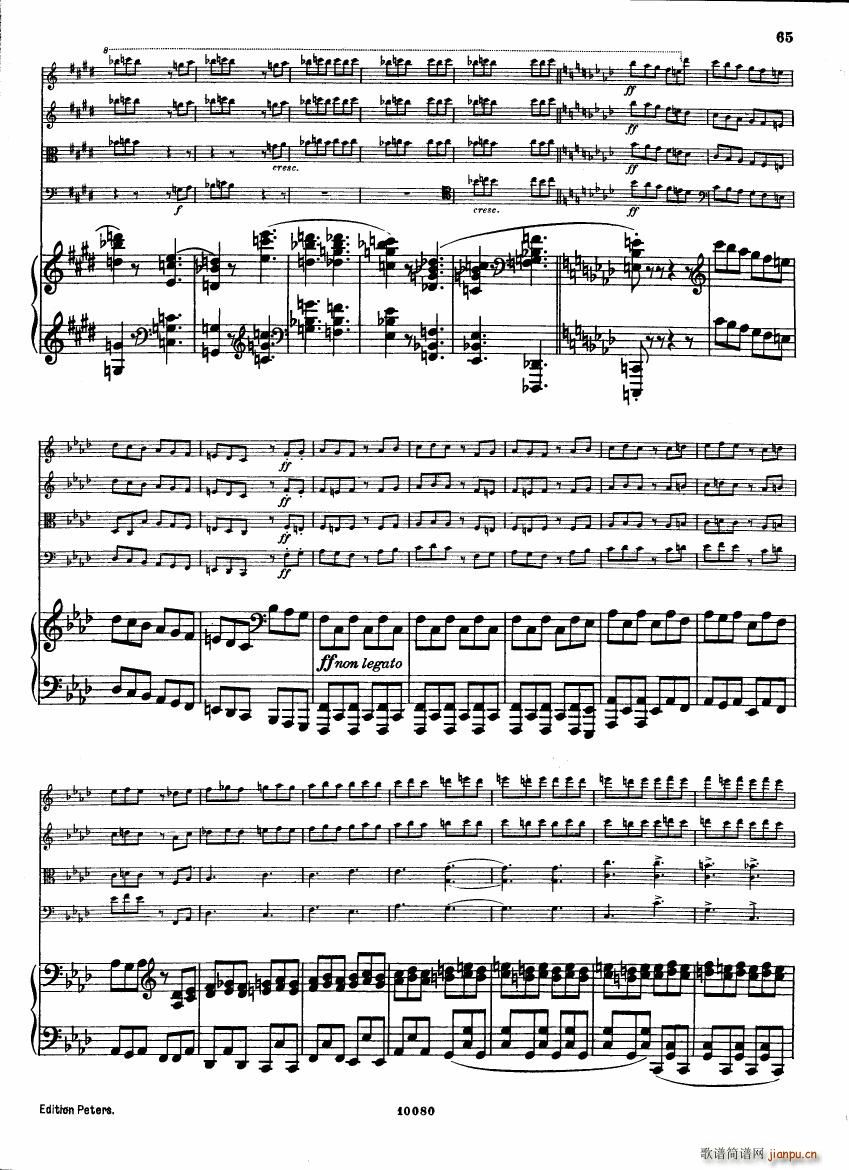 Brahms op 34 Piano Quintet f minor score 二(钢琴谱)20