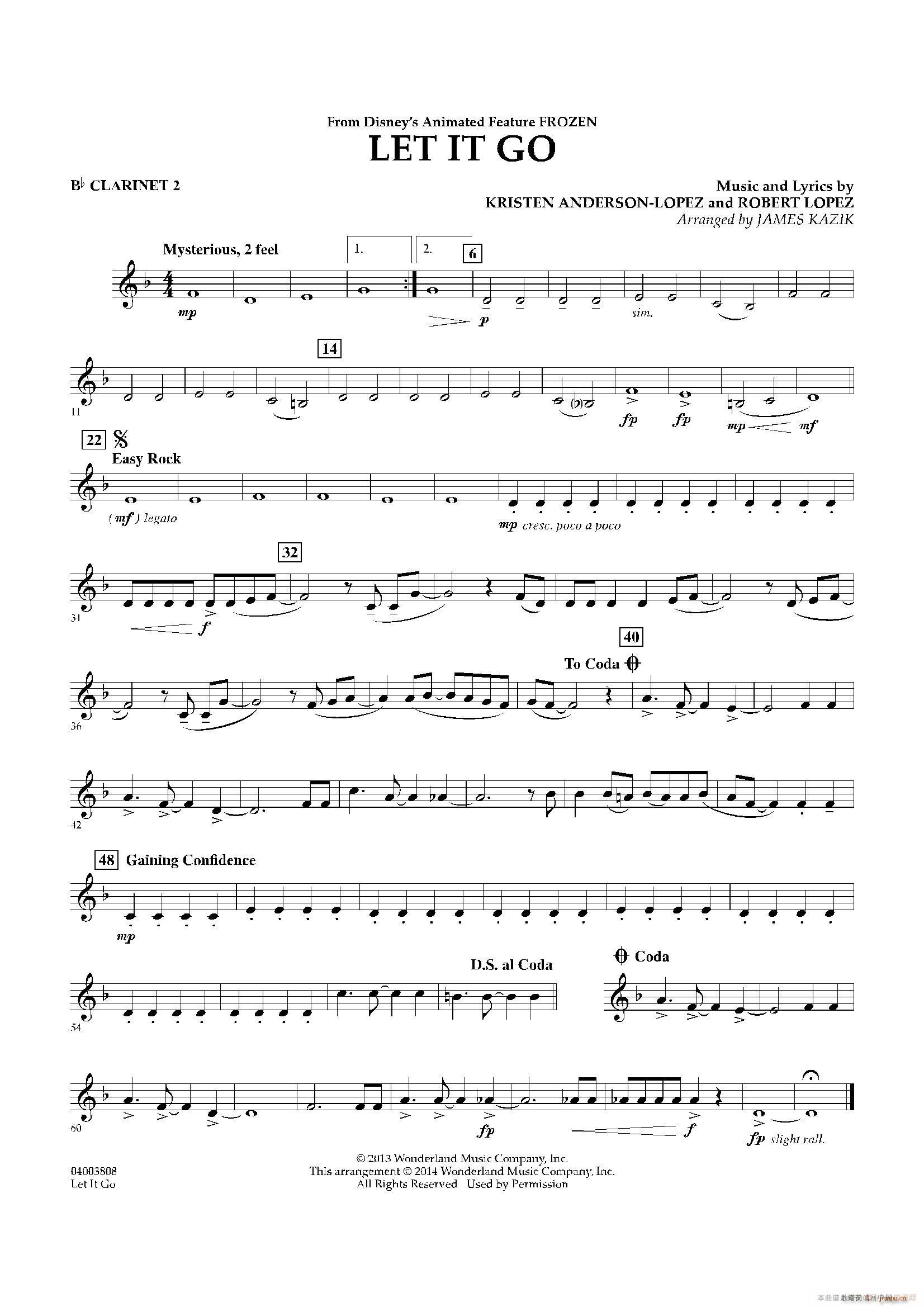 Let it go 冰雪奇缘 主题曲 交响管乐(十字及以上)5