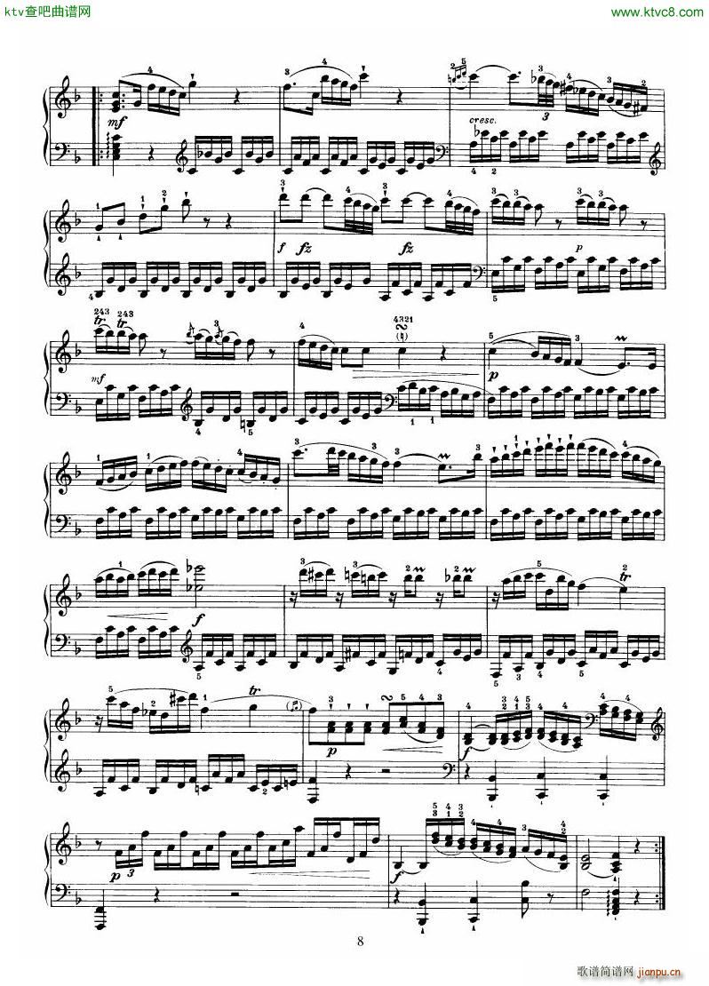 Haydn Piano Sonata No 35 In C(钢琴谱)8