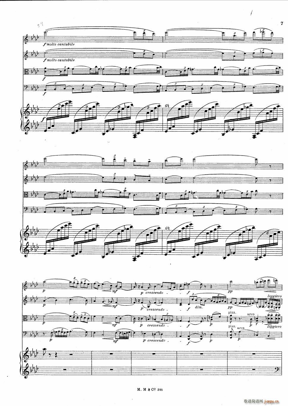 Bax Quintet for Harp and Strings(钢琴谱)7