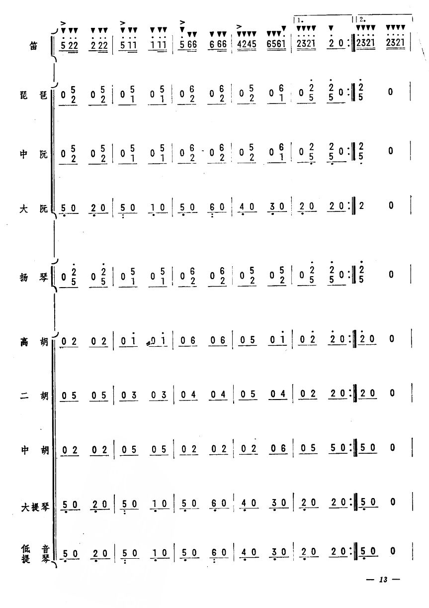 人民的邮递员13(总谱)1