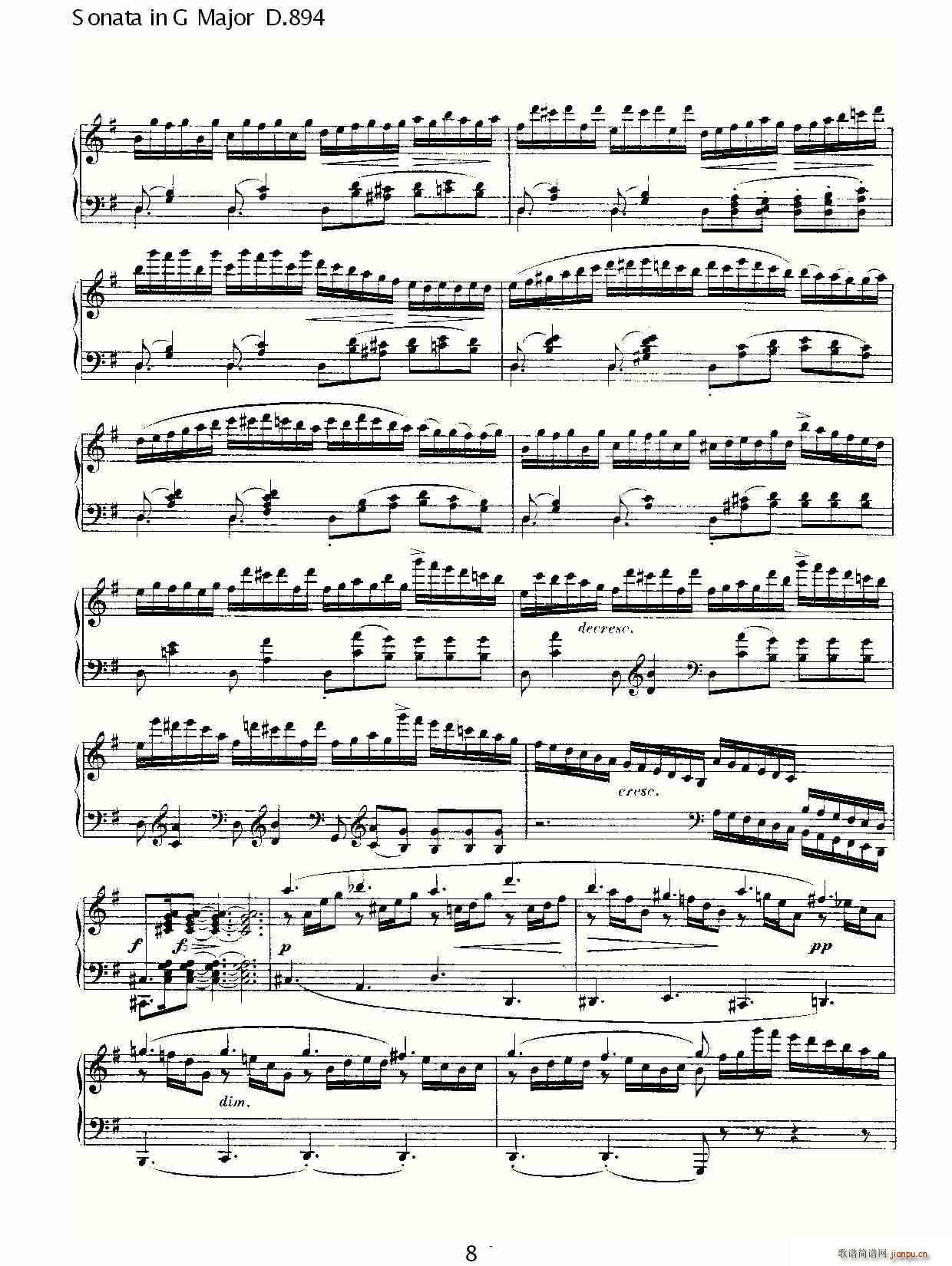 Sonata in G Major D.894(十字及以上)8