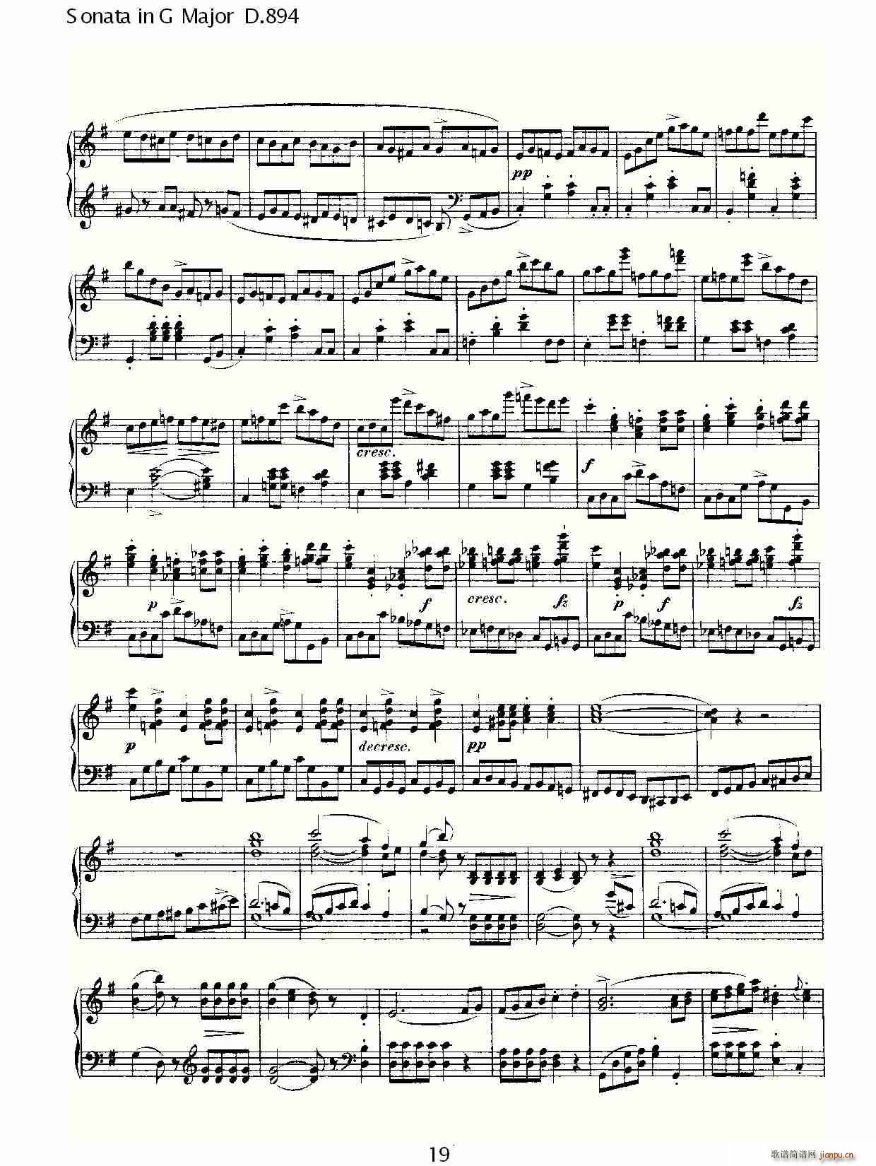 Sonata in G Major D.894(十字及以上)19