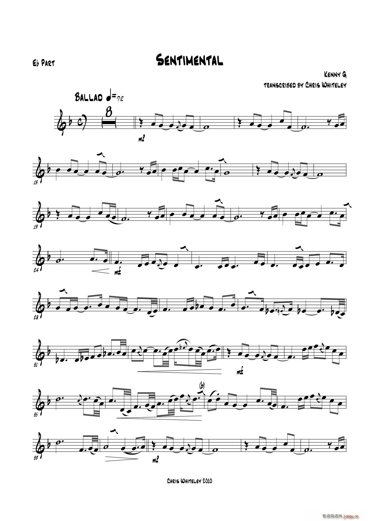 Sentimental Eb Part(十字及以上)1