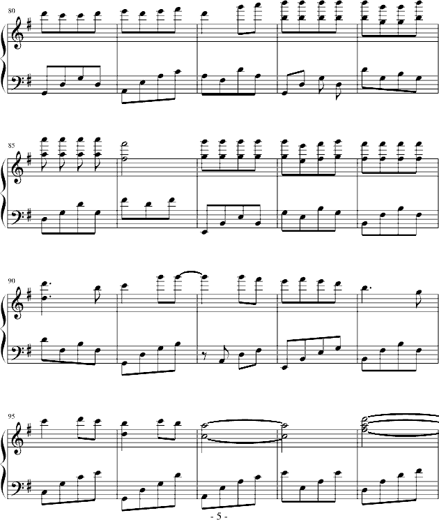 梦(钢琴谱)5