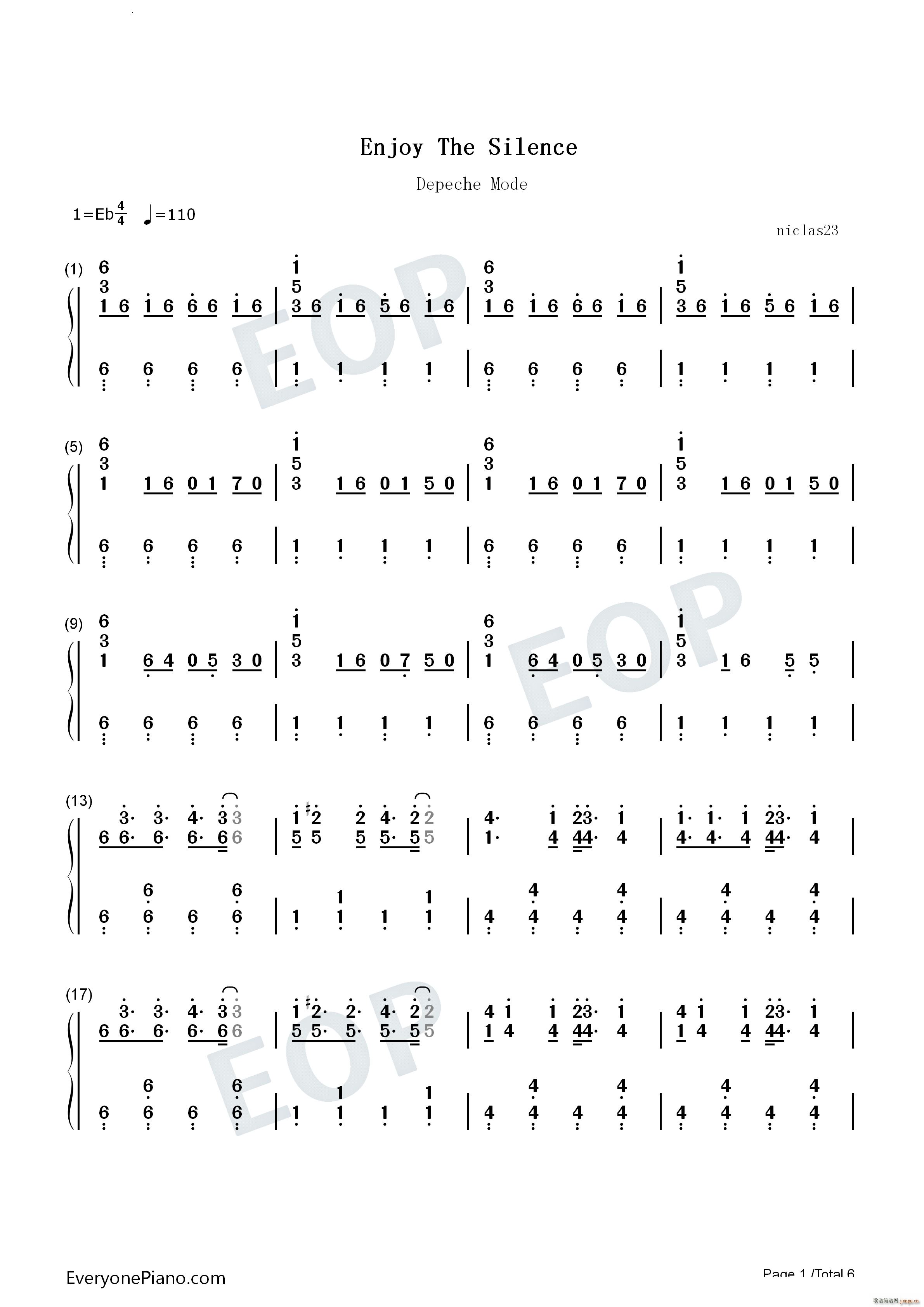 Enjoy the Silence(钢琴谱)10