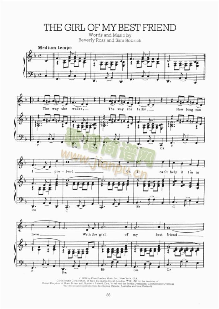 THEGIRLOFMYBESTFRIEND(吉他谱)1