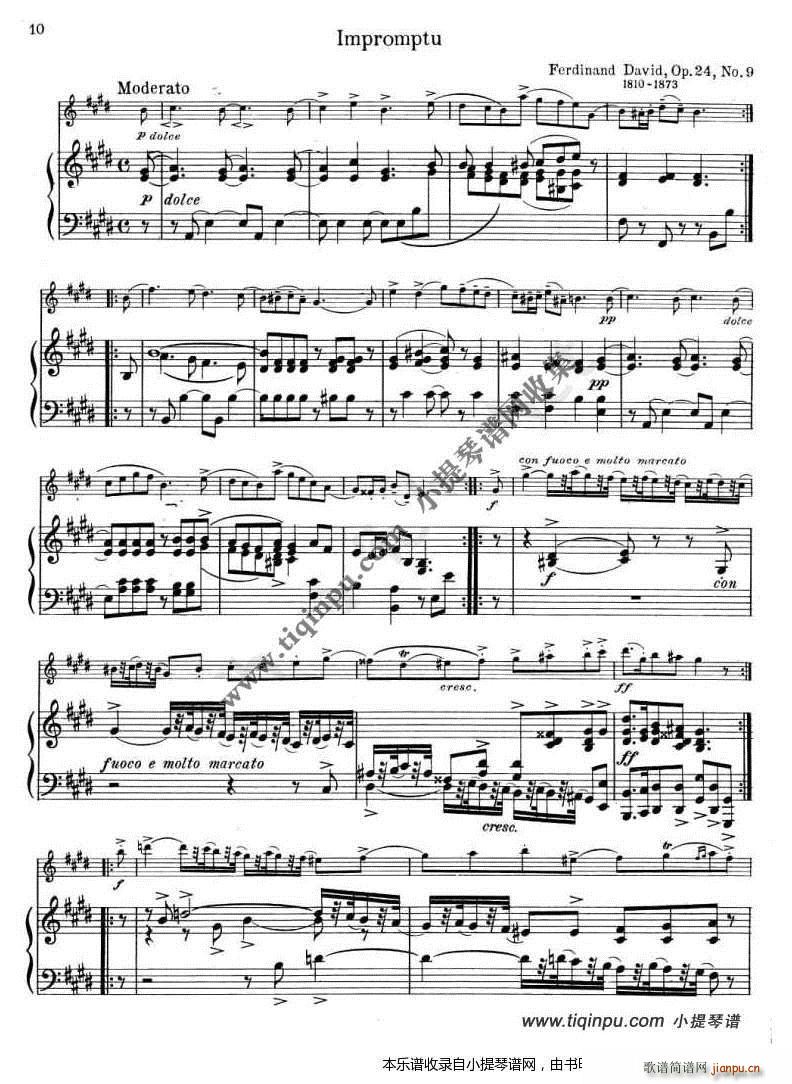 2 DAVID IMPROMPTU Op 24 No 9钢伴谱(十字及以上)3