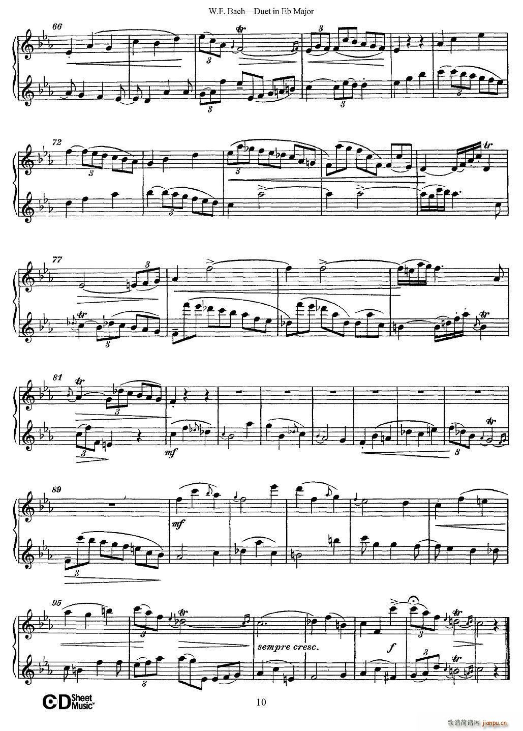 Eb大调二重奏(笛箫谱)10