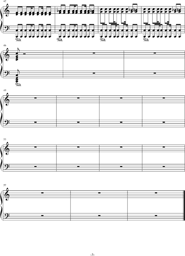 宝刀狂想曲(钢琴谱)3
