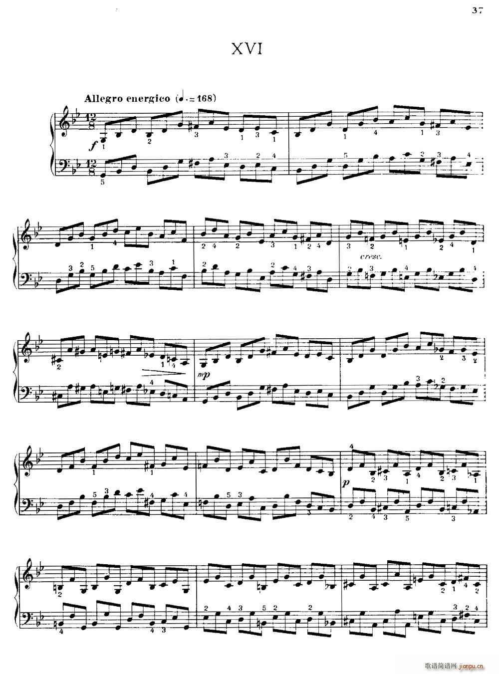 20 Petites Etudes Op 91 20首小型练习曲 16(十字及以上)1