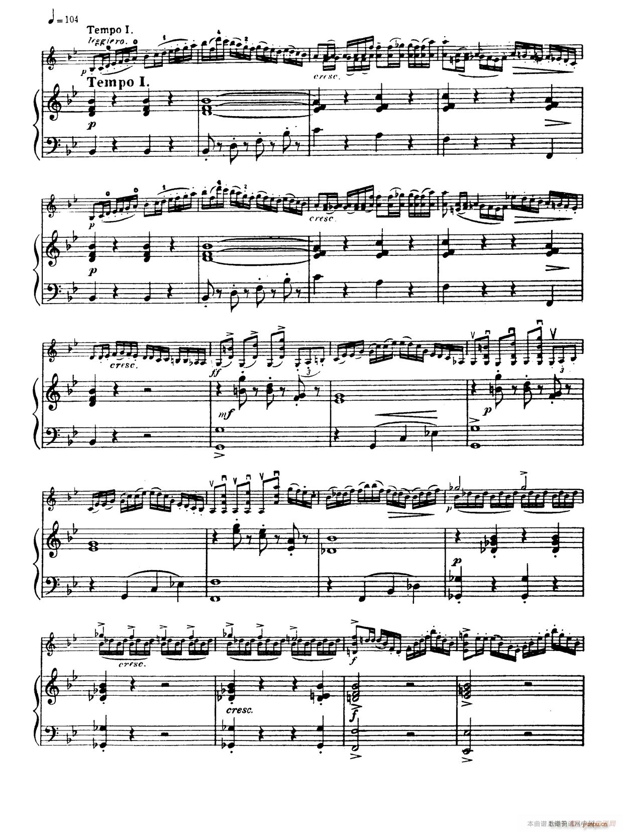 g小调学生协奏曲 塞茨作品第12号(小提琴谱)5