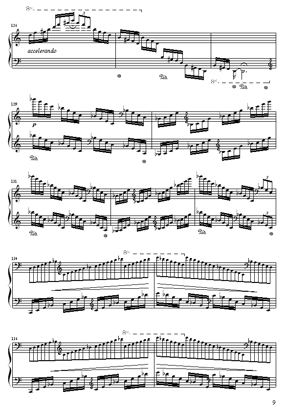 C大调练习曲No.2(钢琴谱)9