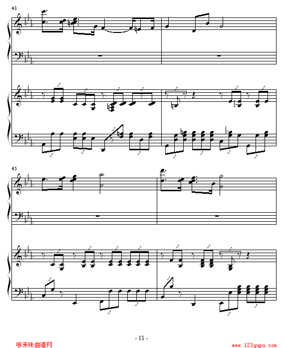 ココロの音-piano钢琴恋曲(钢琴谱)11