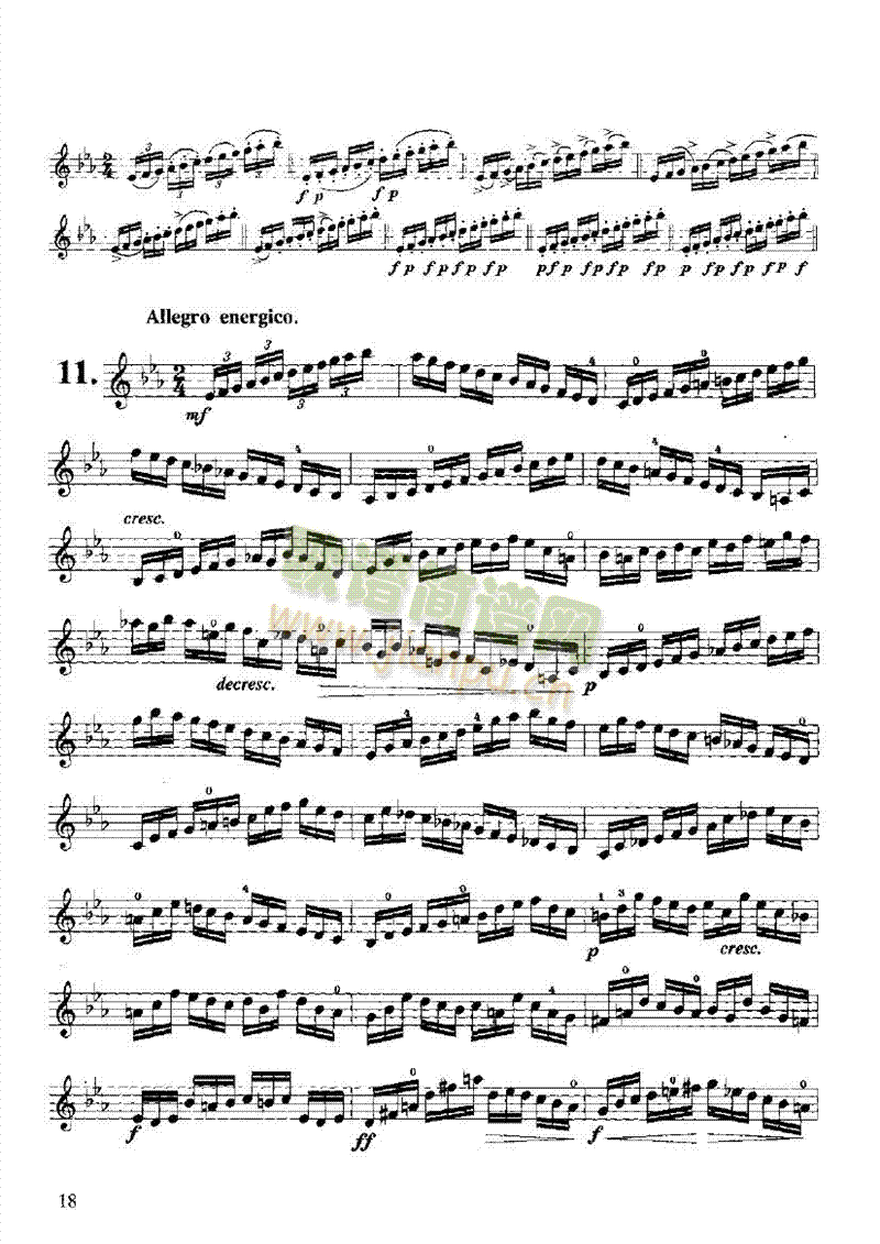 开塞小提琴练习曲36首弦乐类小提琴(其他乐谱)18