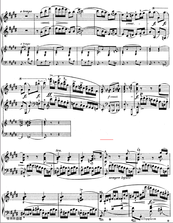 钢琴第一协奏曲op.11-3-肖邦(钢琴谱)7