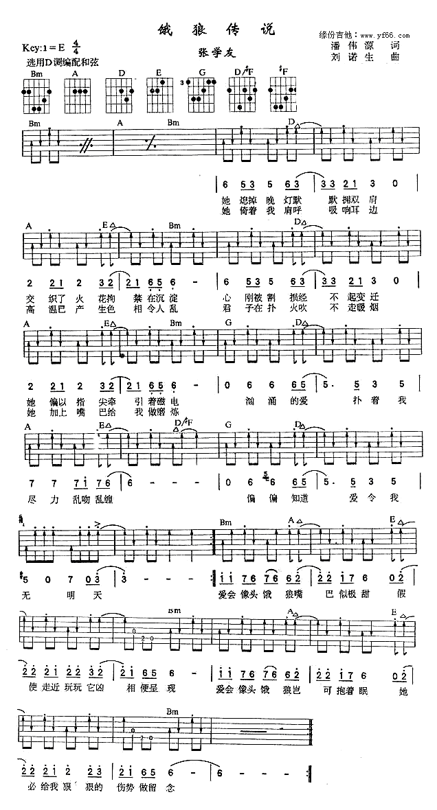 饿狼传说(吉他谱)1