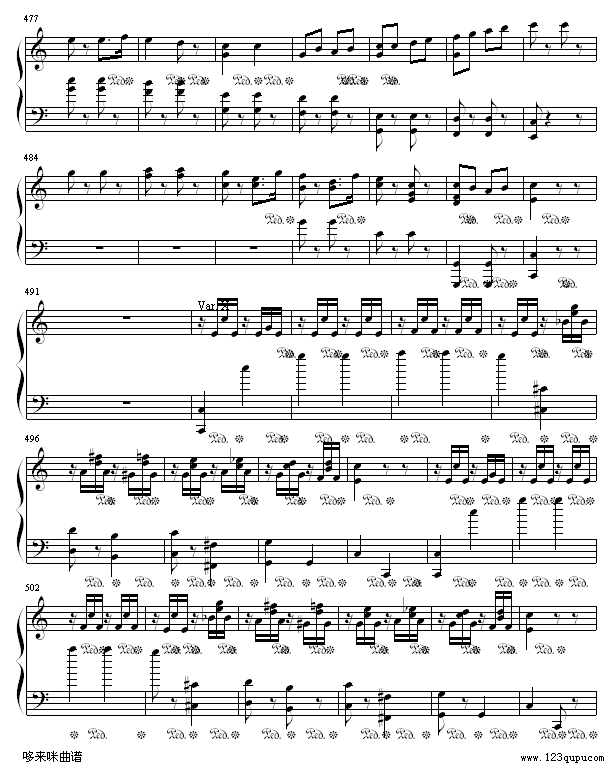 小星星变奏曲-莫扎特(钢琴谱)14
