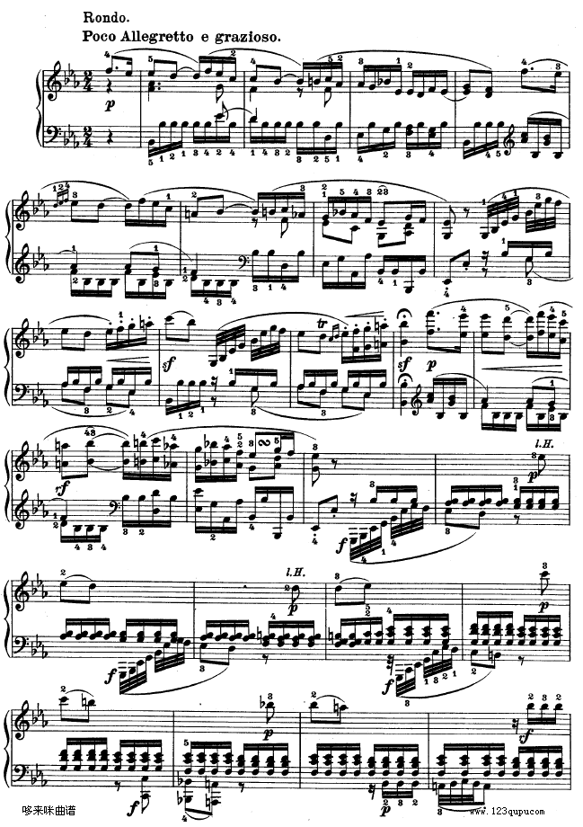 降E大调第四钢琴奏鸣曲-Op.7-贝多芬(钢琴谱)18