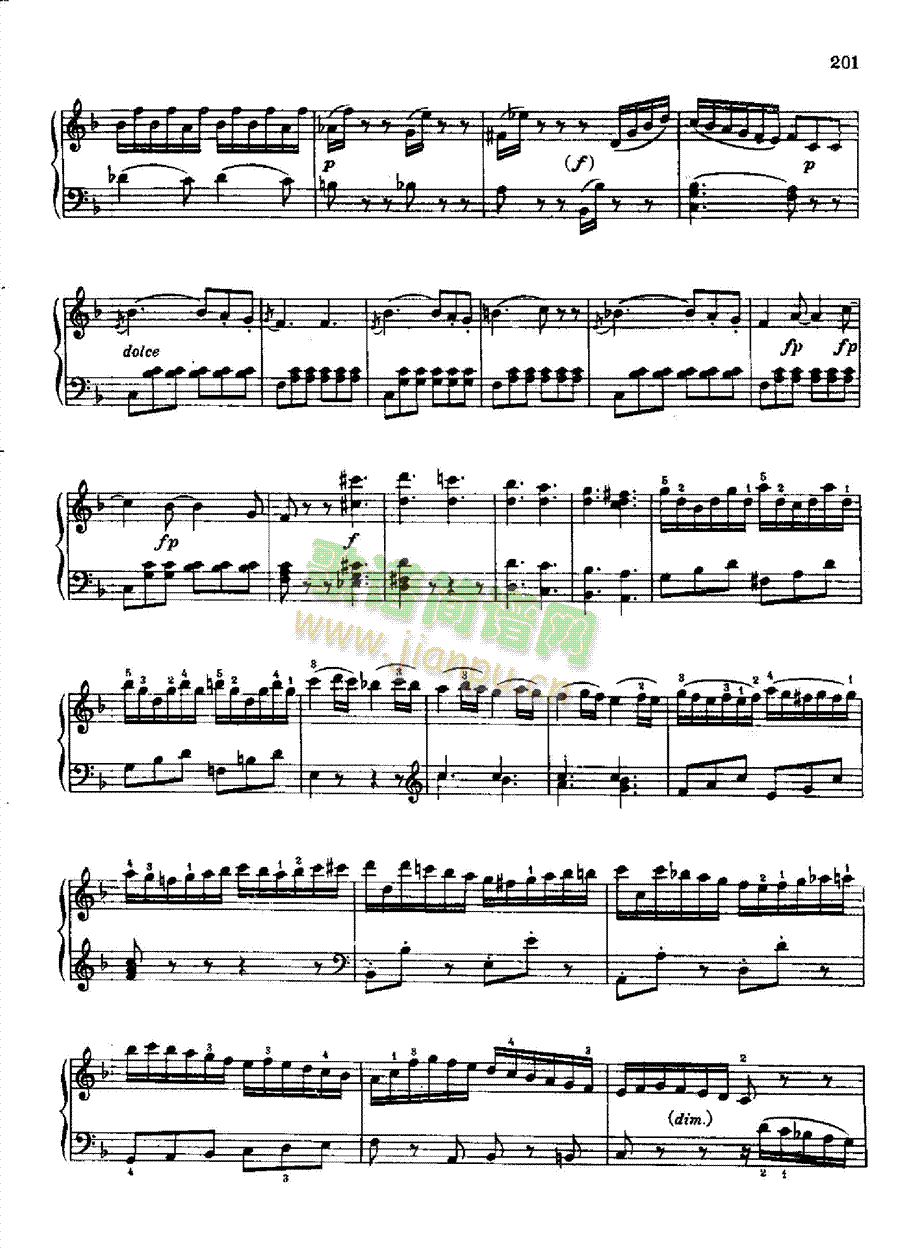 奏鸣曲Nr.332键盘类钢琴(钢琴谱)19
