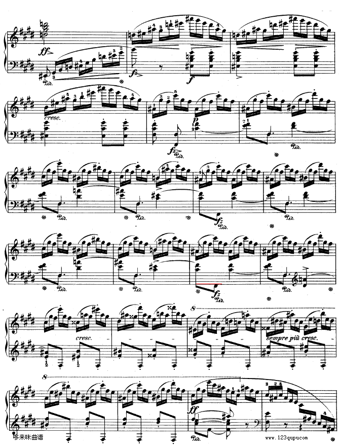 钢琴第一协奏曲op.11-3-肖邦(钢琴谱)15