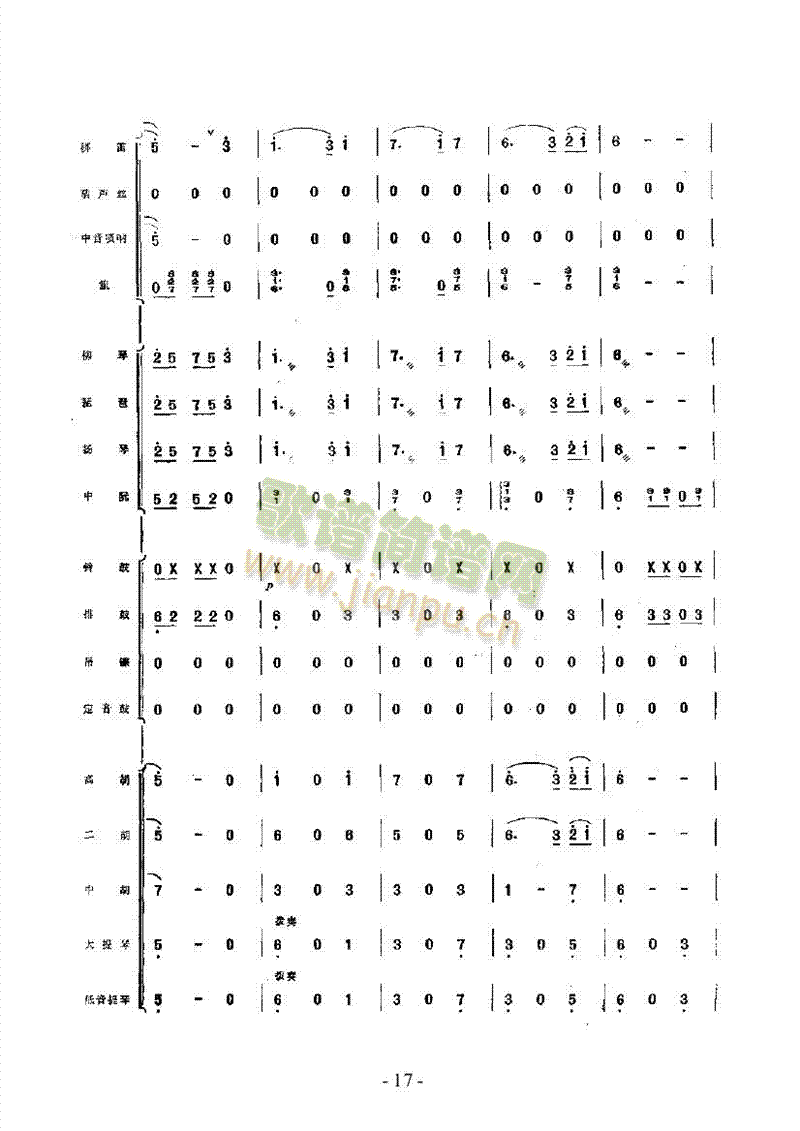 边寨月夜乐队类民乐合奏(其他乐谱)17