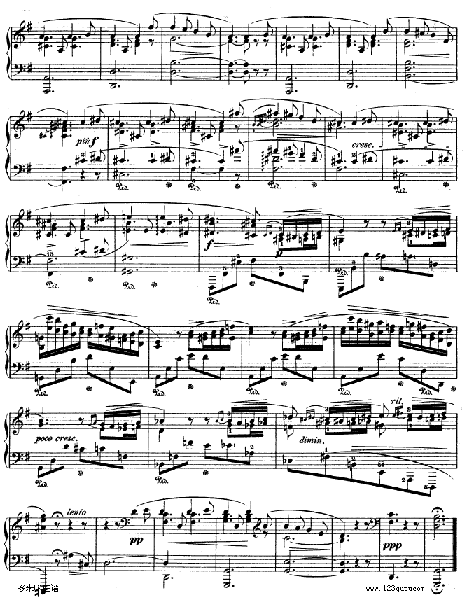 G大调夜曲作品37号NO.2-肖邦(钢琴谱)5