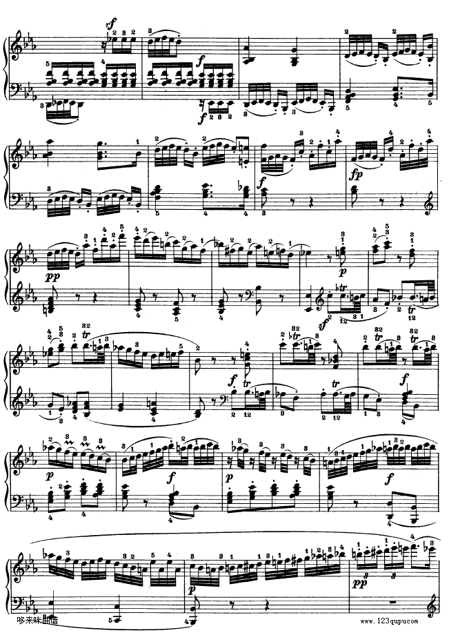 降E大调第四钢琴奏鸣曲-Op.7-贝多芬(钢琴谱)23