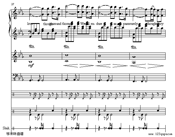 罗密欧与茱丽叶-总谱-克莱德曼(钢琴谱)10