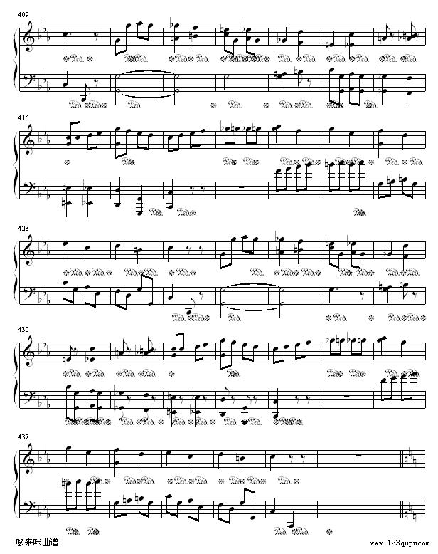 小星星变奏曲-莫扎特(钢琴谱)12