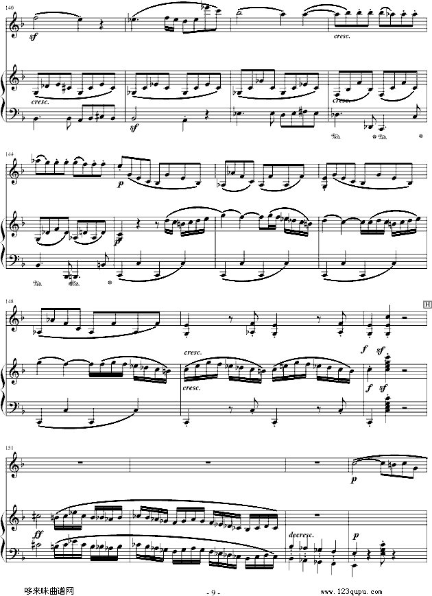 春天奏鸣曲-贝多芬(钢琴谱)9