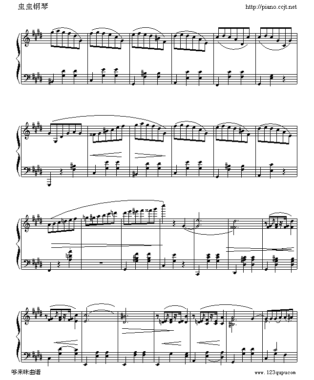 升C小调圆舞曲-肖邦(钢琴谱)5