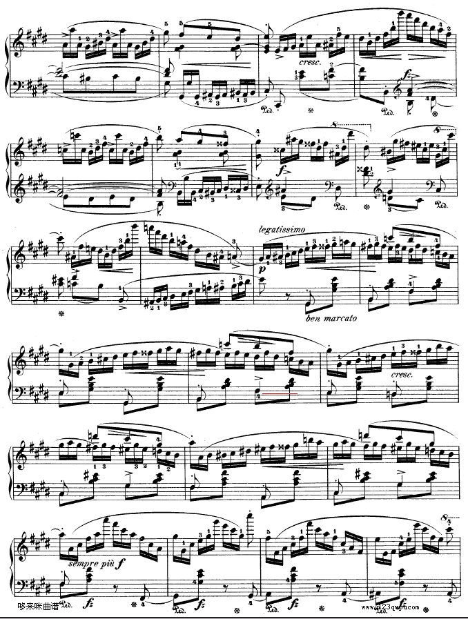 钢琴第一协奏曲op.11-3-肖邦(钢琴谱)8
