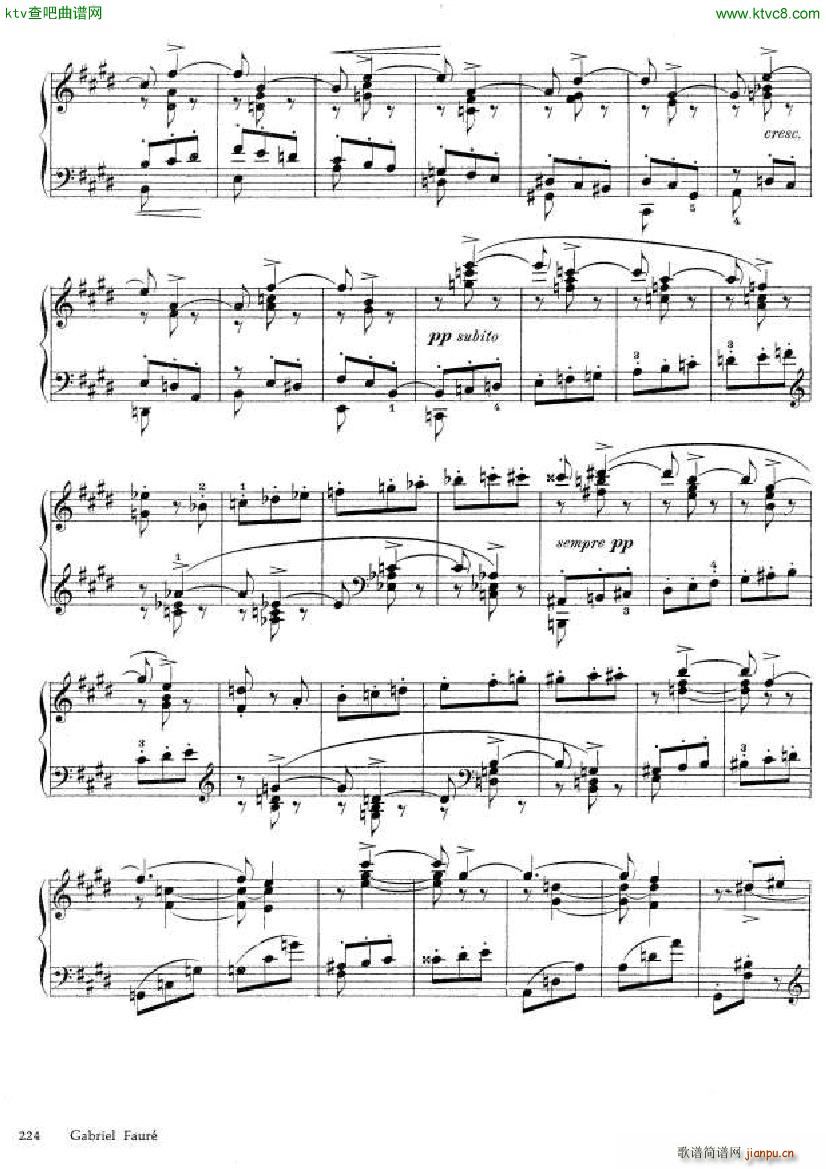 Fauré Theme et variations opus 73(钢琴谱)14