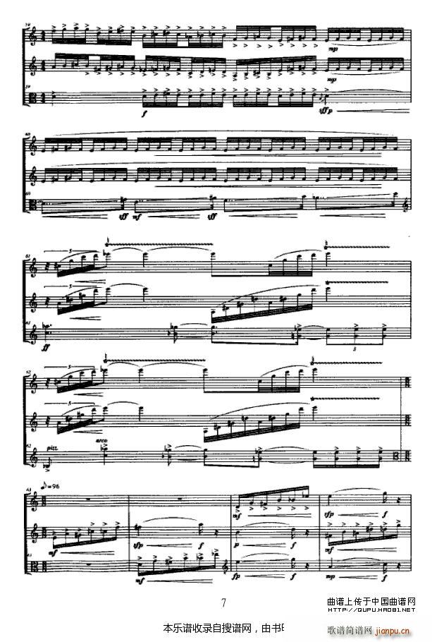 合 长笛 单簧管 中提琴 P7(笛箫谱)1