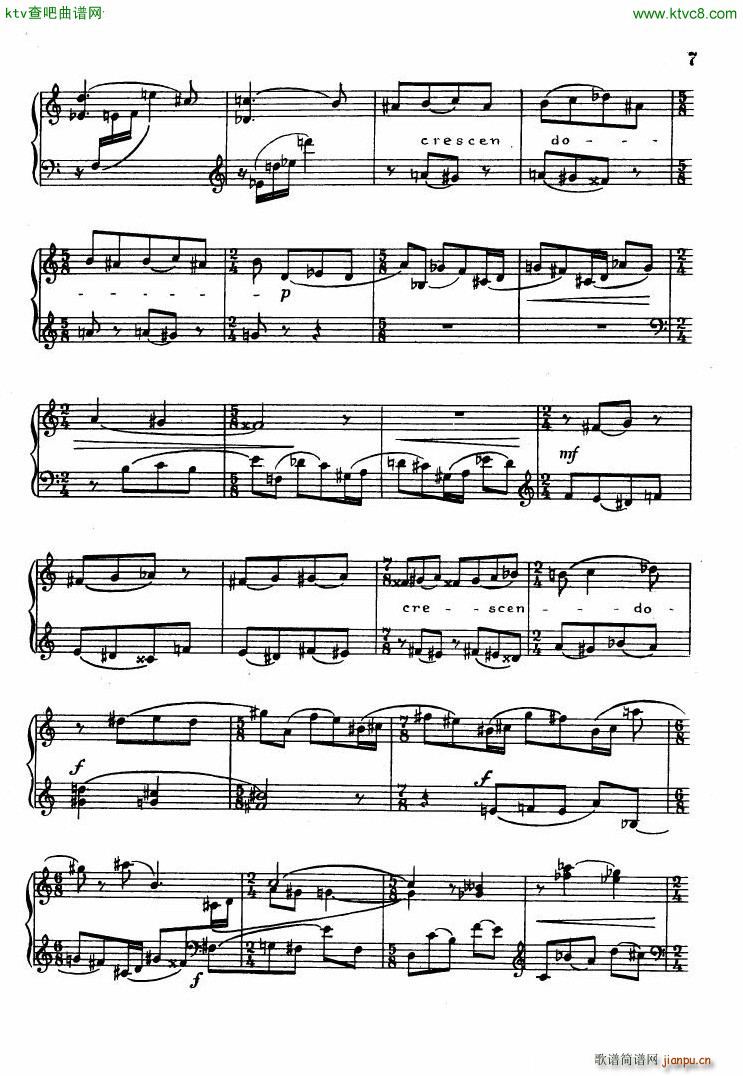 Ferenc Szabo Toccata for Piano(钢琴谱)5