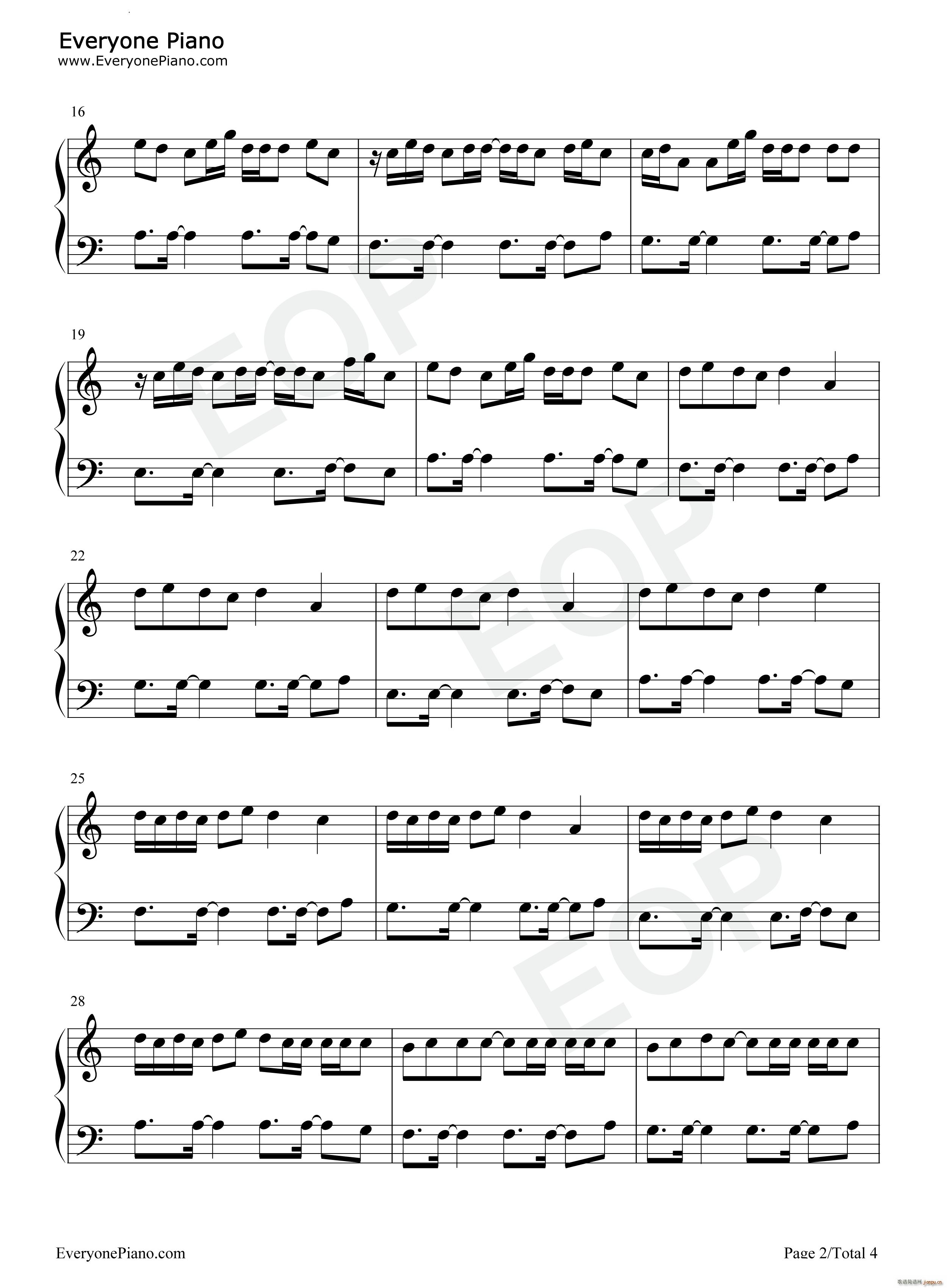 Normal No More(钢琴谱)3