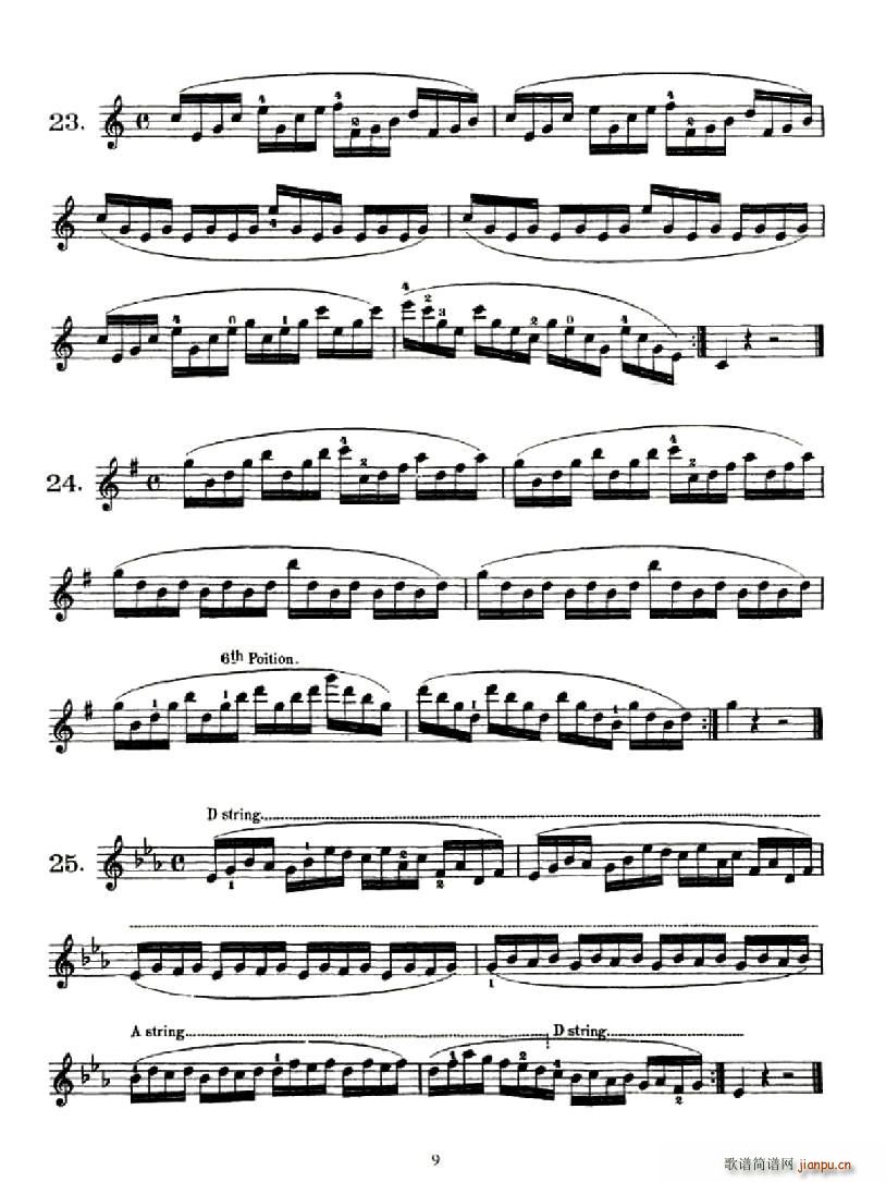 School of Mechanism,Op.74(小提琴谱)9