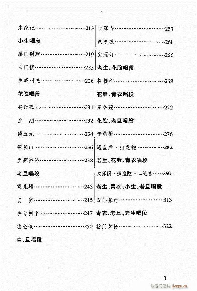 京剧经典300段目录1 60(京剧曲谱)3