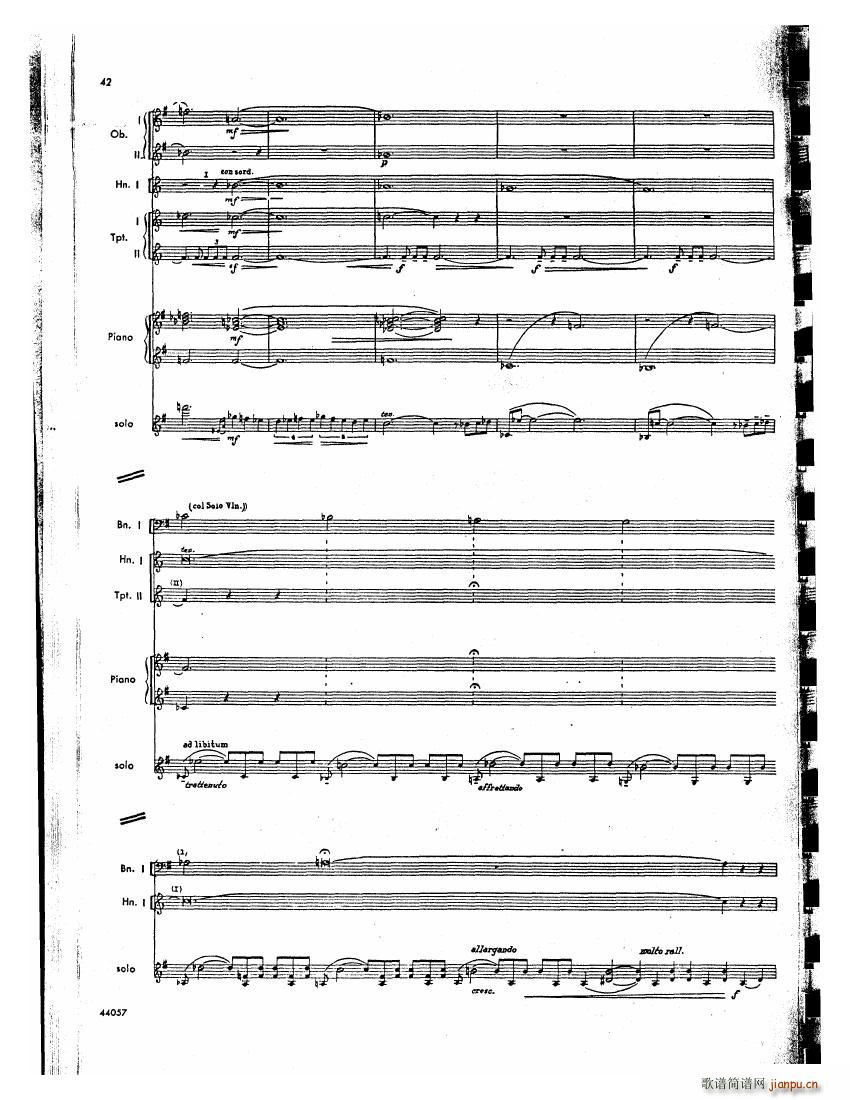 Barber op 14 Violin Concerto Score 二(钢琴谱)1