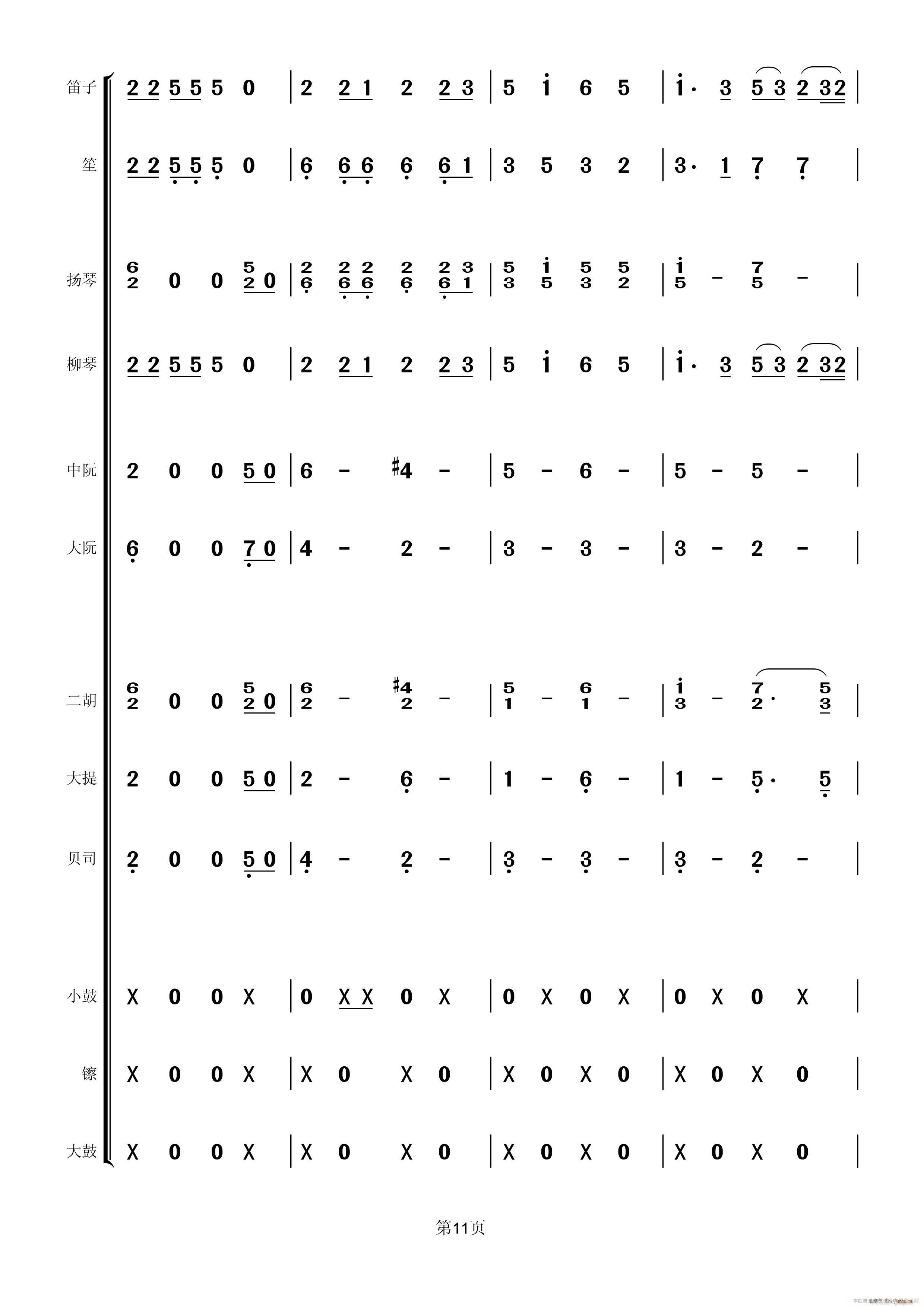 回娘家 民乐(总谱)11