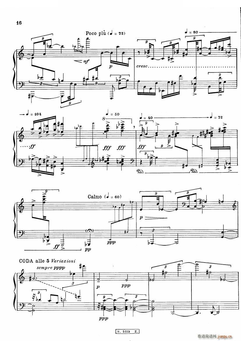 Berio Cinque Variazioni Cinque Variazioni(十字及以上)17