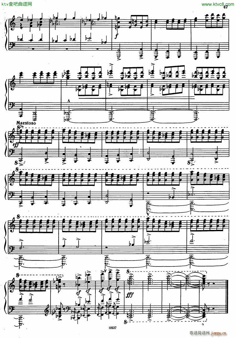 Flyarkovsky 6 preludes and fugues(钢琴谱)47