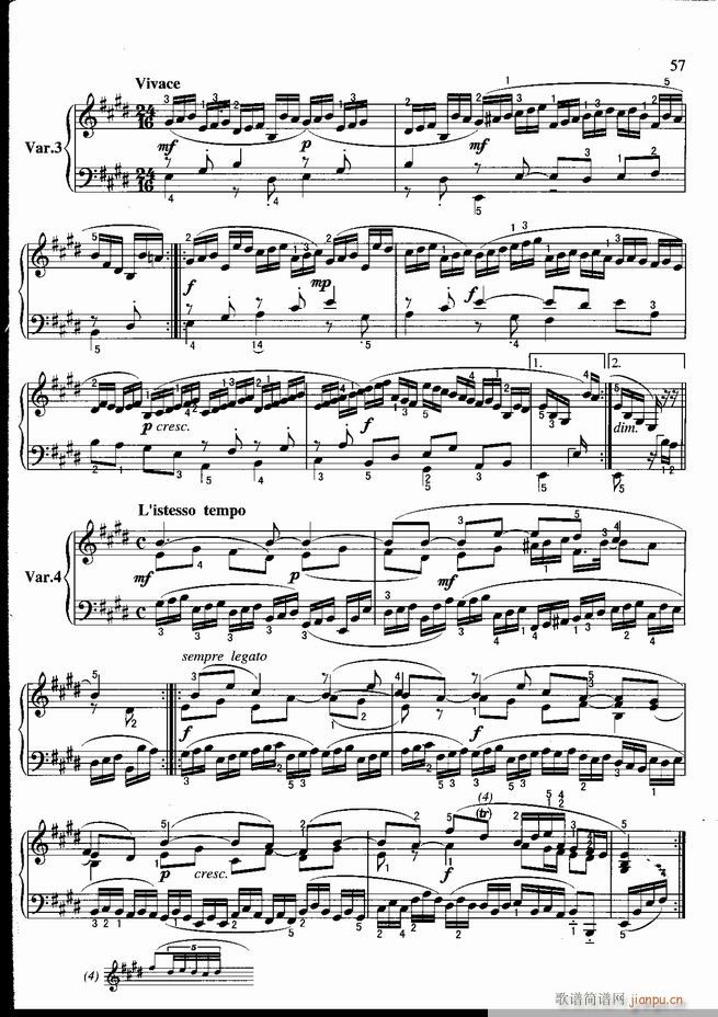 钢琴 不可不弹的世界钢琴名曲100首 五(钢琴谱)58